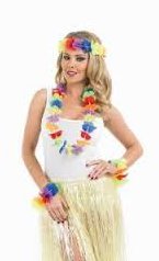 bestival disco desert island lei wristband garland headband set